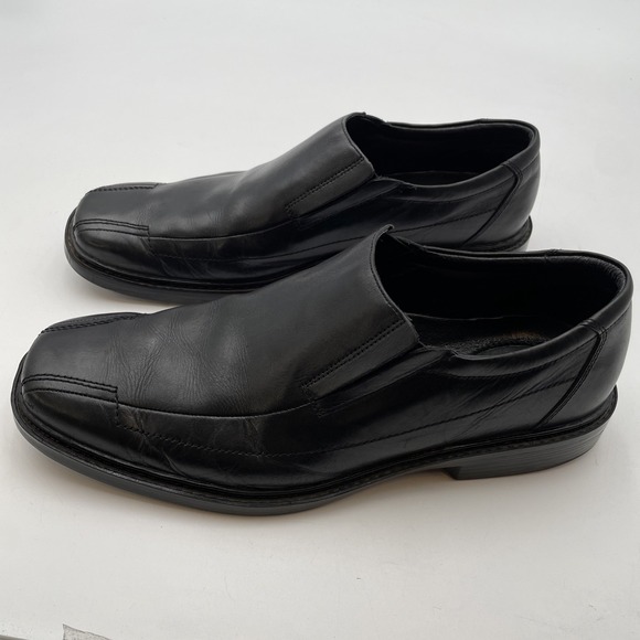 Bostonian Black Loafers Mens Size13 M Black Leather Slip On Casual Comfort 21841 - Picture 1 of 6